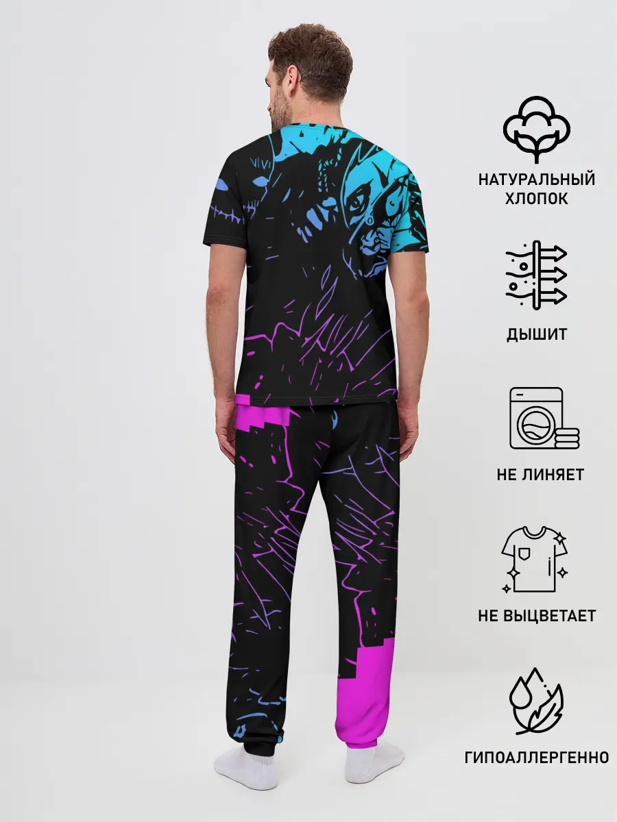 Мужская пижама с брюками / Velial Squad neon