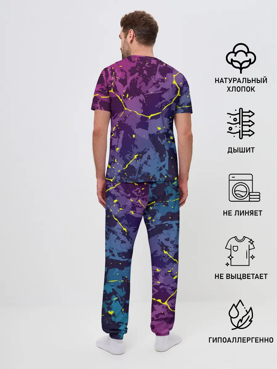 Мужская пижама с брюками / НЕОНОВЫЙ ТИГР / NEON TIGER