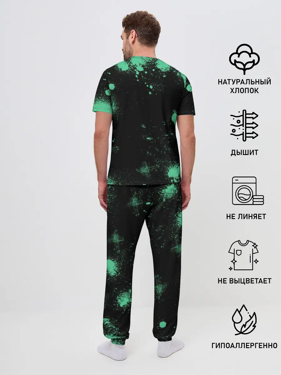 Мужская пижама с брюками / XIAO | БРЫЗГИ | СЯО
