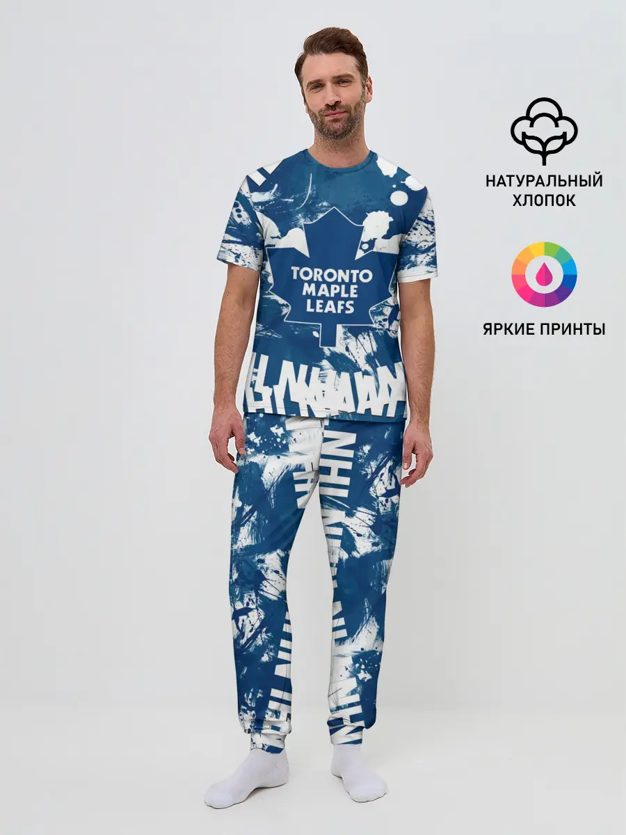 Мужская пижама с брюками / Торонто Мейпл Лифс, Toronto Maple Leafs