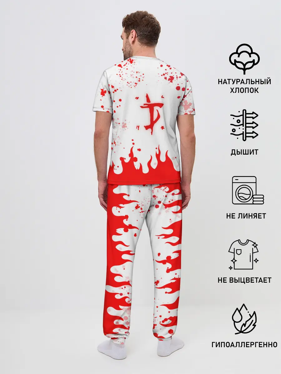 Мужская пижама с брюками / Doomguy vs Cyberdemon
