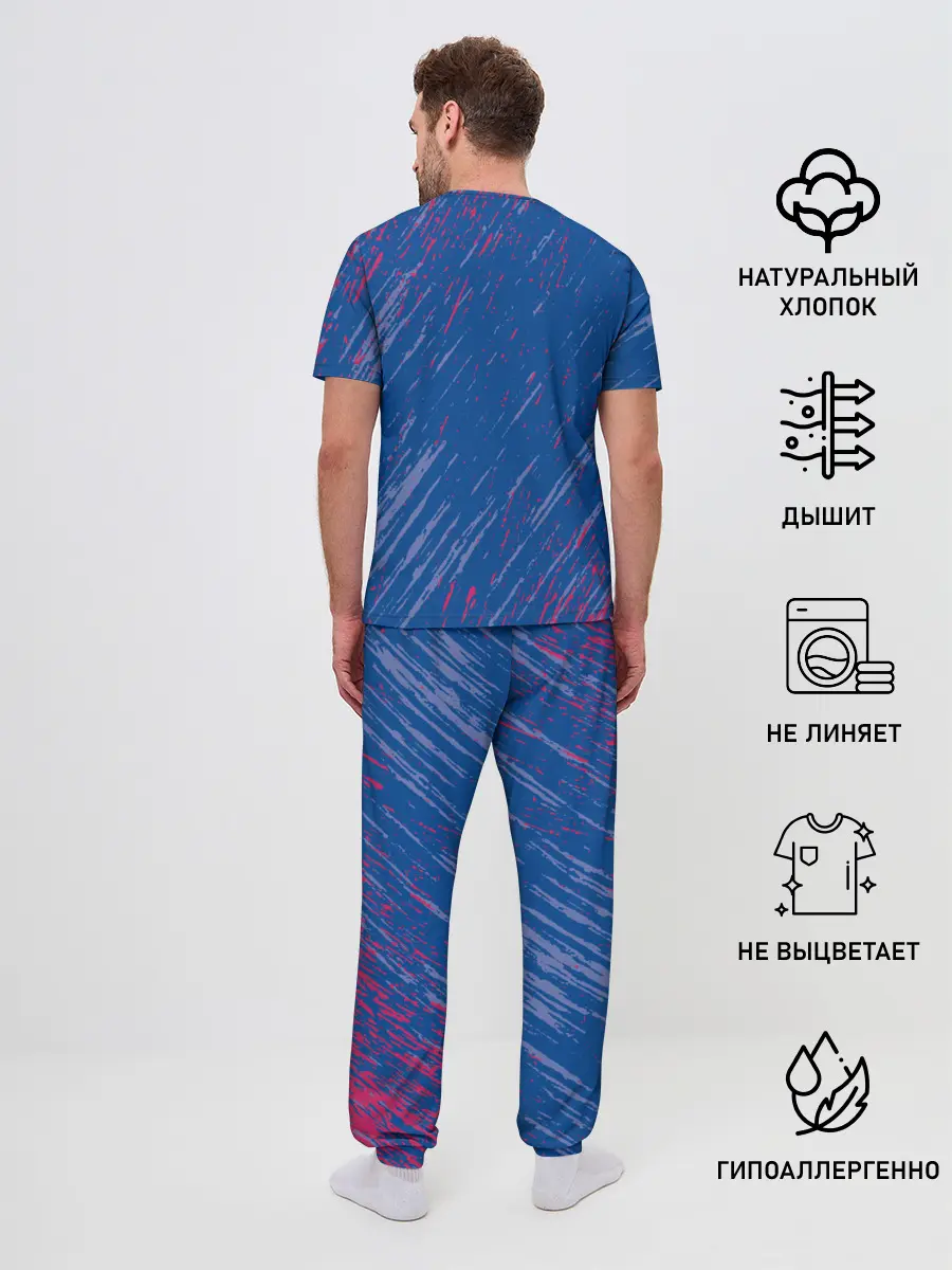 Мужская пижама с брюками / Chelsea: Logo.