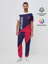 Мужская пижама с брюками / MITSUBISHI ТРИКОЛОР