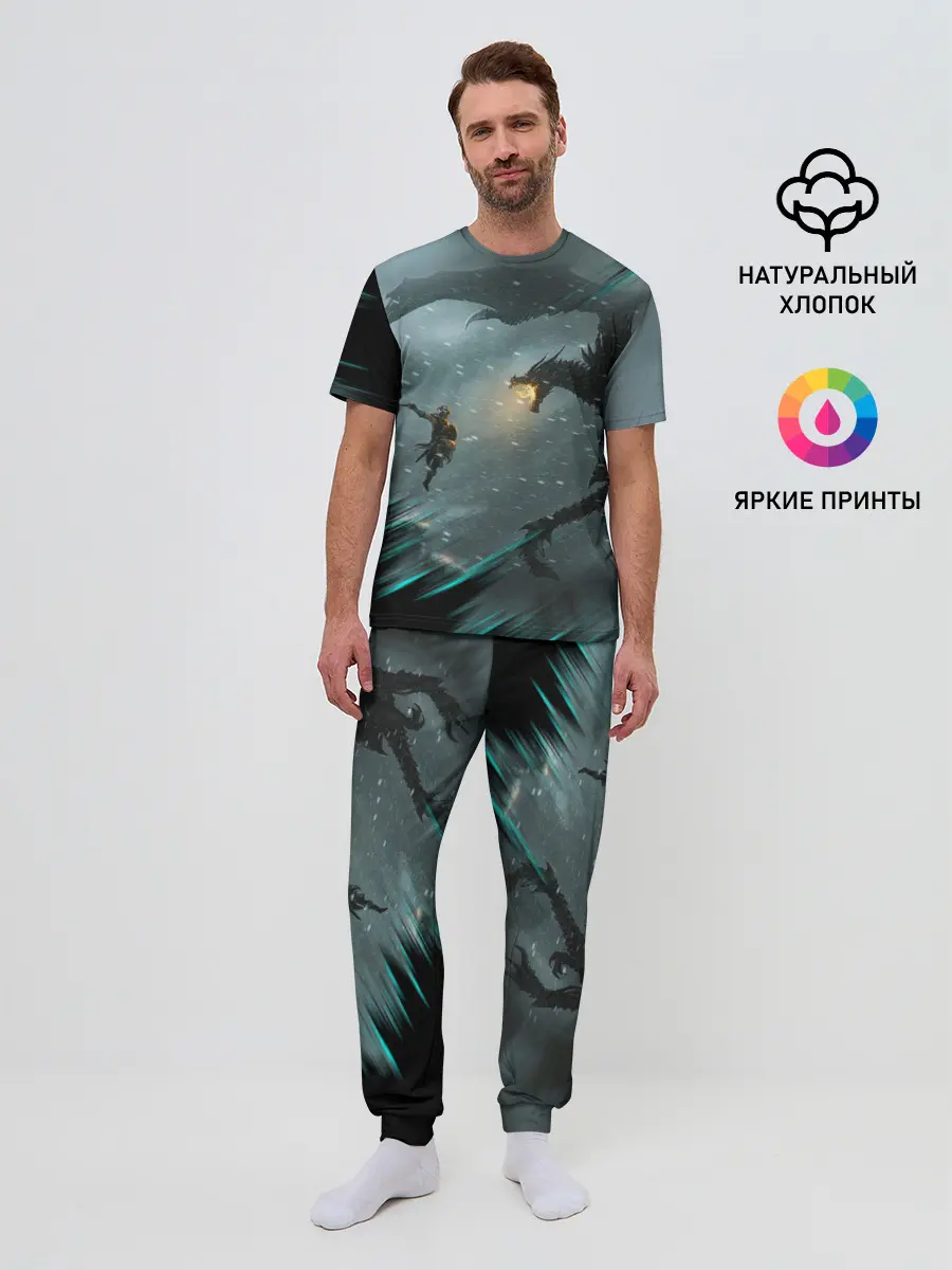 Мужская пижама с брюками / TES FUS RO DAH | DRAGON