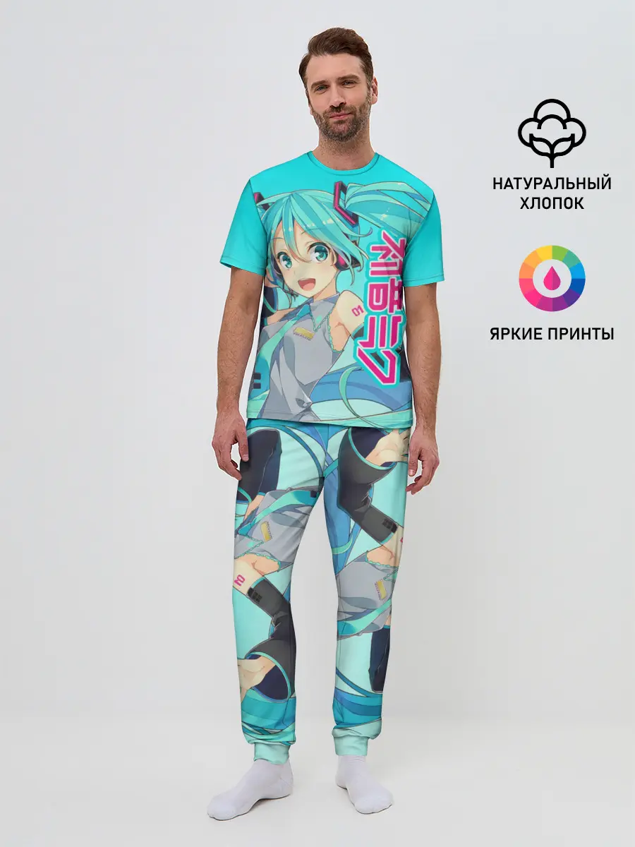 Мужская пижама с брюками / Hatsune Miku / Мику Хацунэ