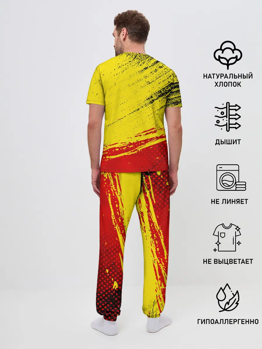 Мужская пижама с брюками / Manchester United Футбольный клуб.