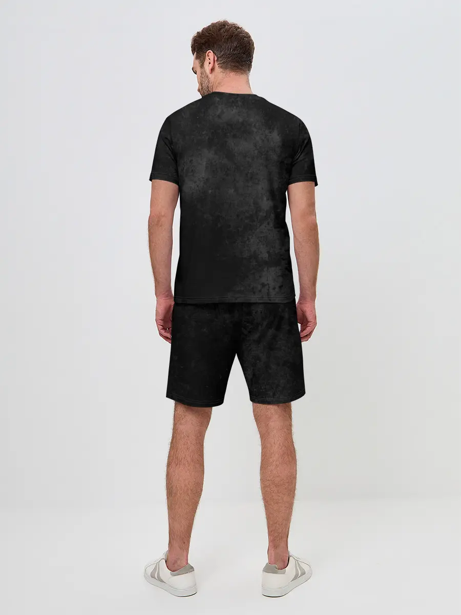 Мужской костюм с шортами / PUBG брызги красок