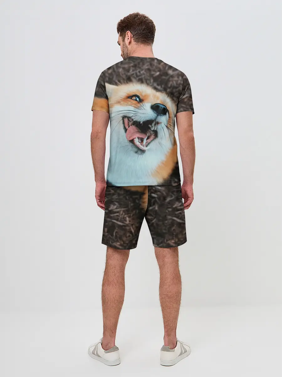 Мужской костюм с шортами / Довольная лиса