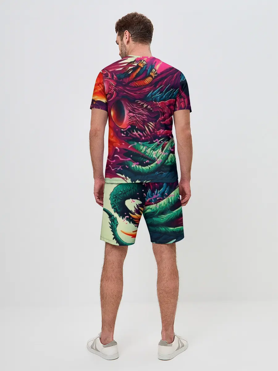 Мужской костюм с шортами / CS GO hyper beast skin