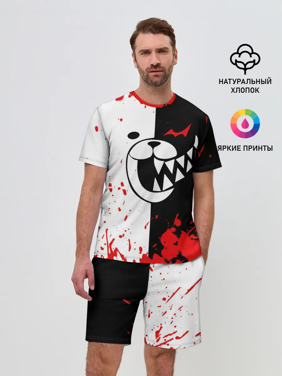 Мужской костюм с шортами / MONOKUMA Blood
