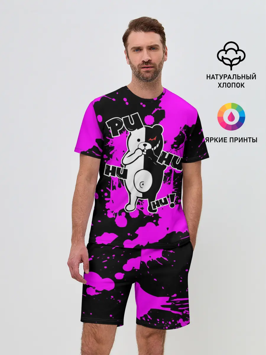 Мужской костюм с шортами / MONOKUMA Puhuhuhu