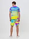 Мужской костюм с шортами / Разводы красок