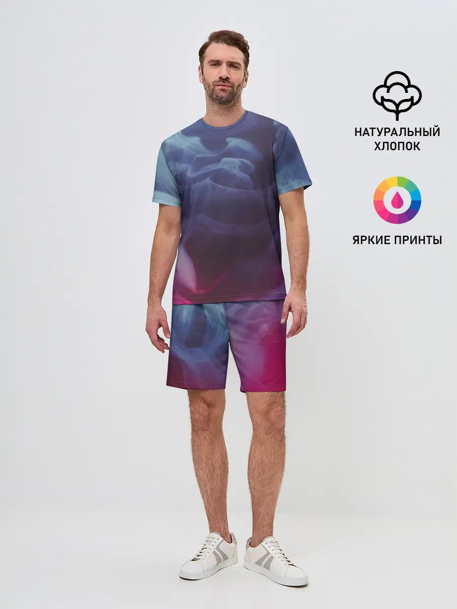 Мужской костюм с шортами / Футболка Smoke