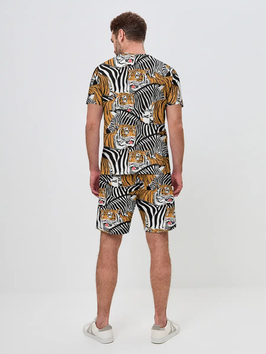 Мужской костюм с шортами / Тигры и зебры