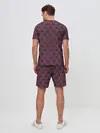 Мужской костюм с шортами / KILLER QUEEN бордовый паттерн