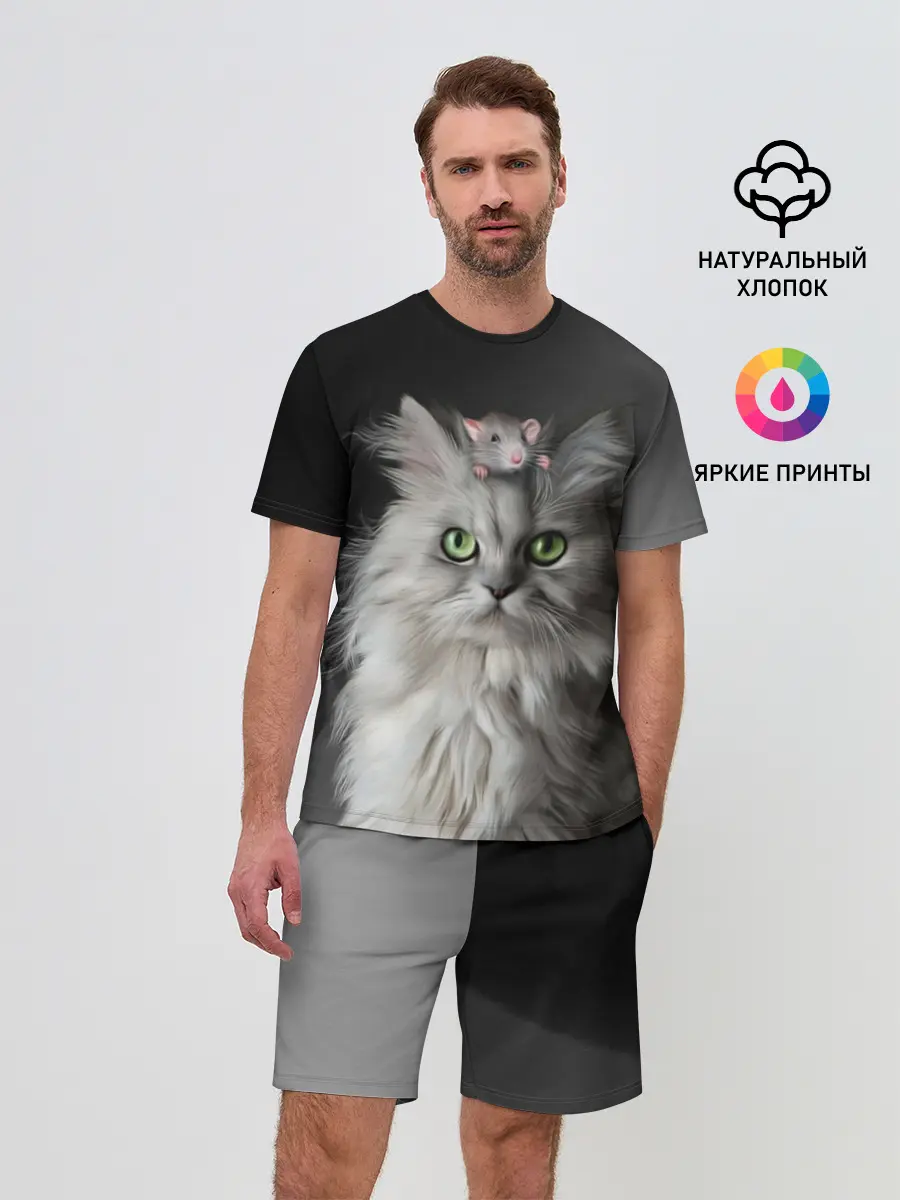 Мужской костюм с шортами / Кот и мышка