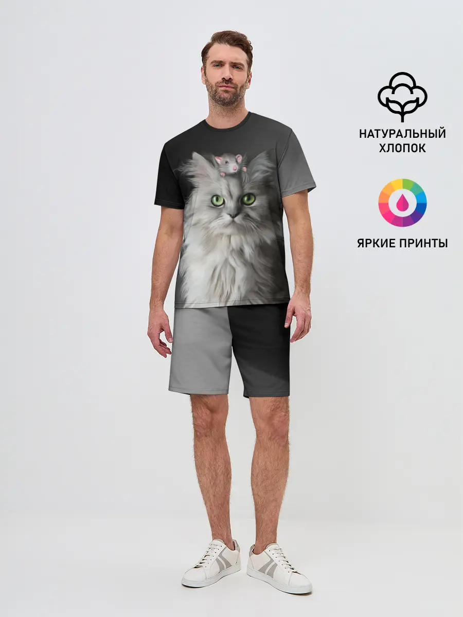 Мужской костюм с шортами / Кот и мышка