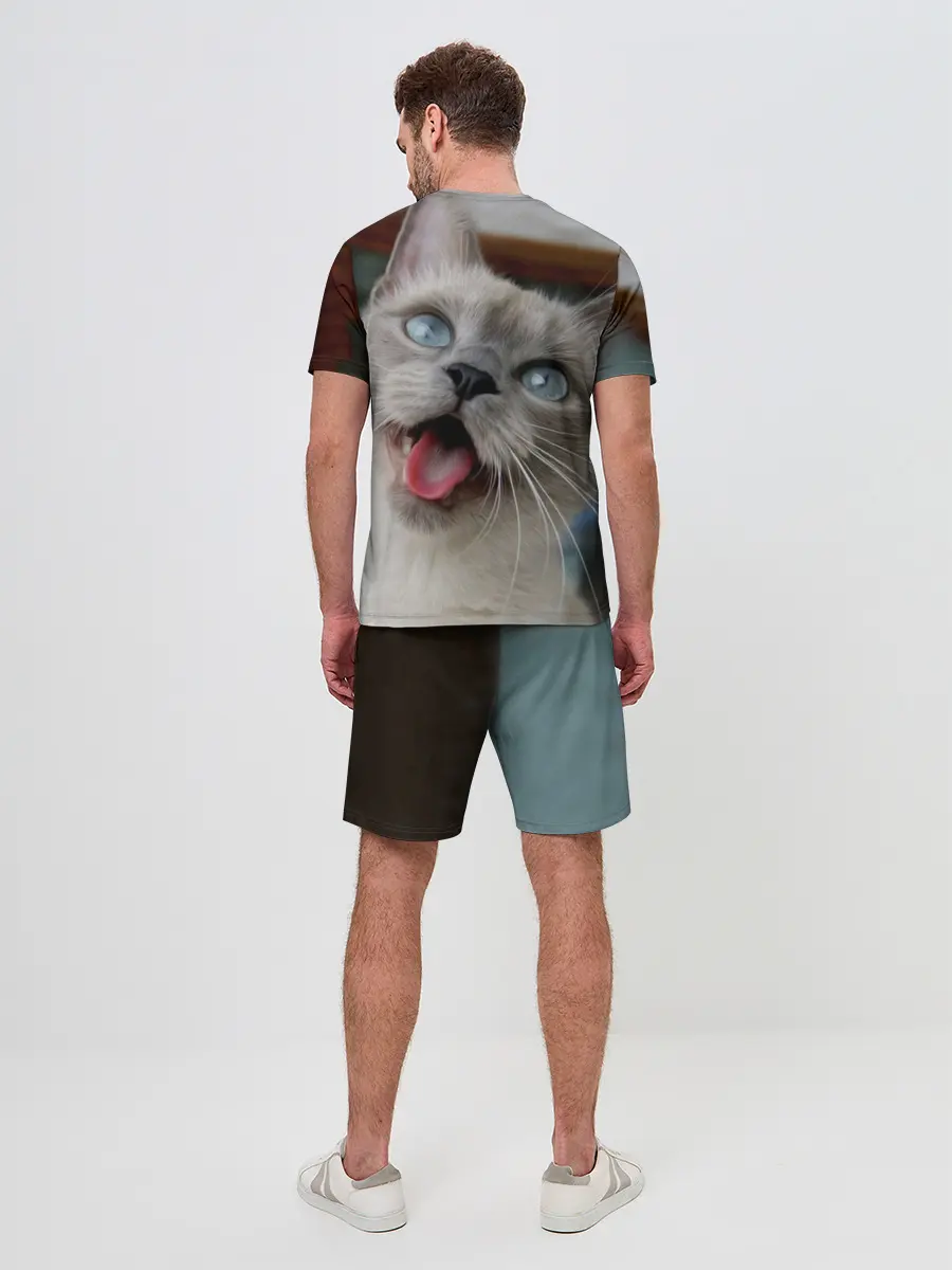 Мужской костюм с шортами / Сиамский котенок