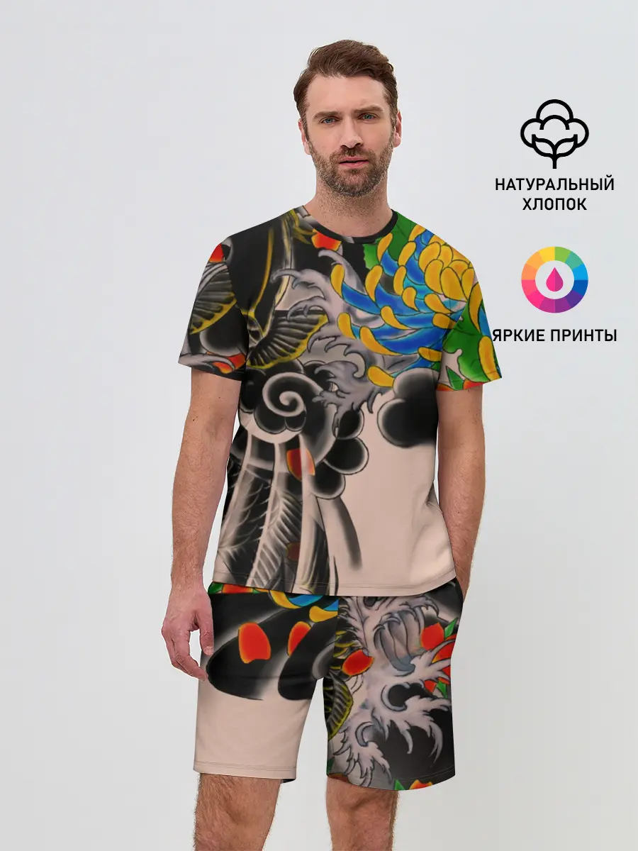 Мужской костюм с шортами / Dsquared tattoo