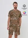 Мужской костюм с шортами / Леопард