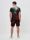 Мужской костюм с шортами / БРЫЗГИ КРАСОК GLITCH