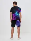 Мужской костюм с шортами / Неоновая абстракция