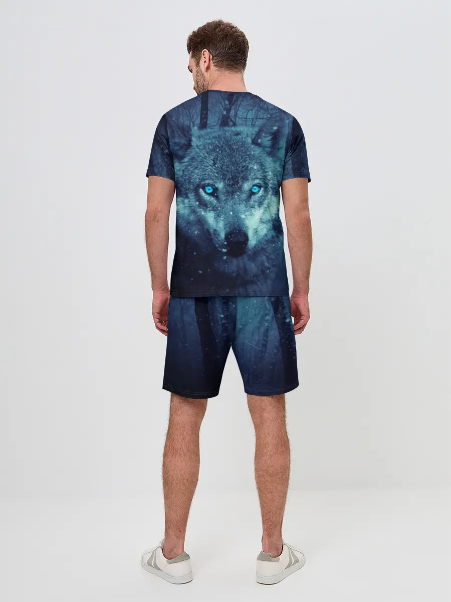Мужской костюм с шортами / Волк