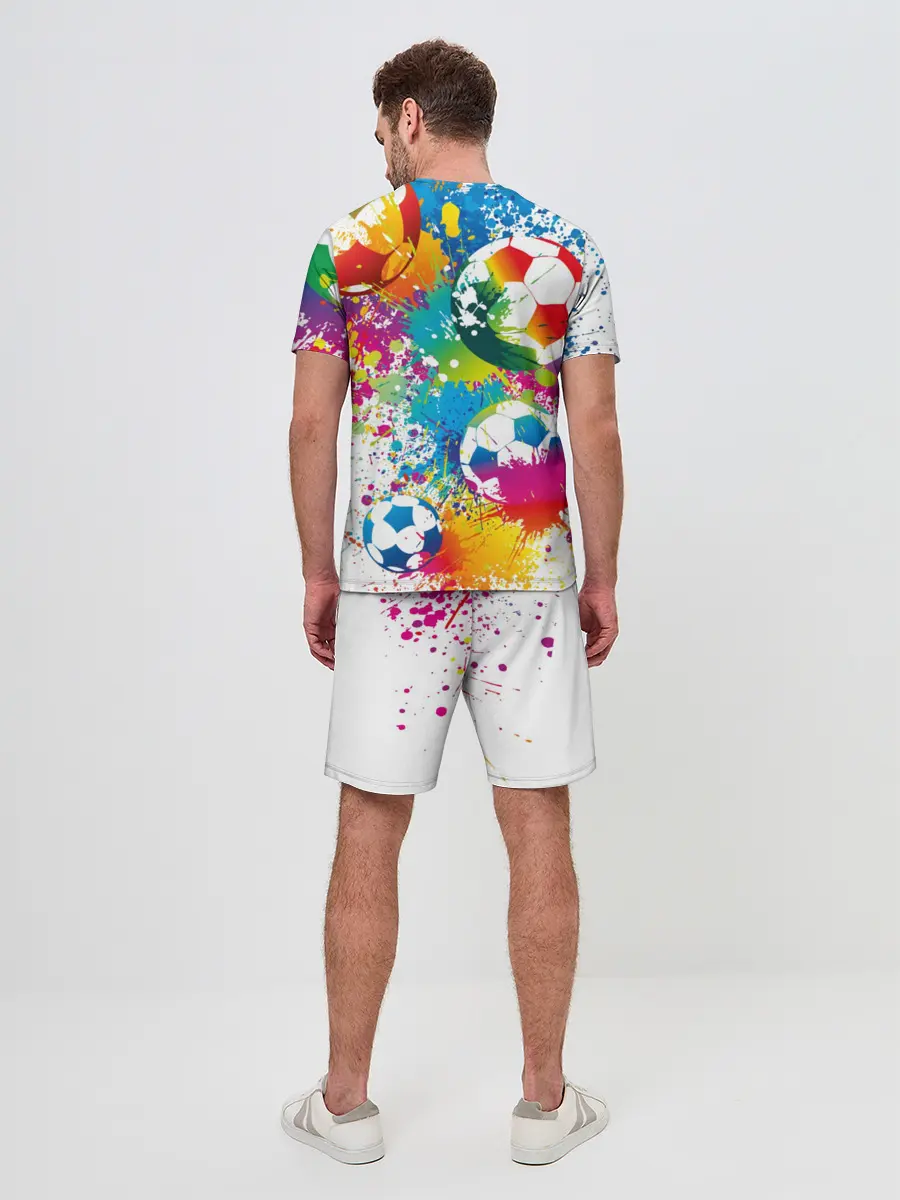Мужской костюм с шортами / Футбольные мячи