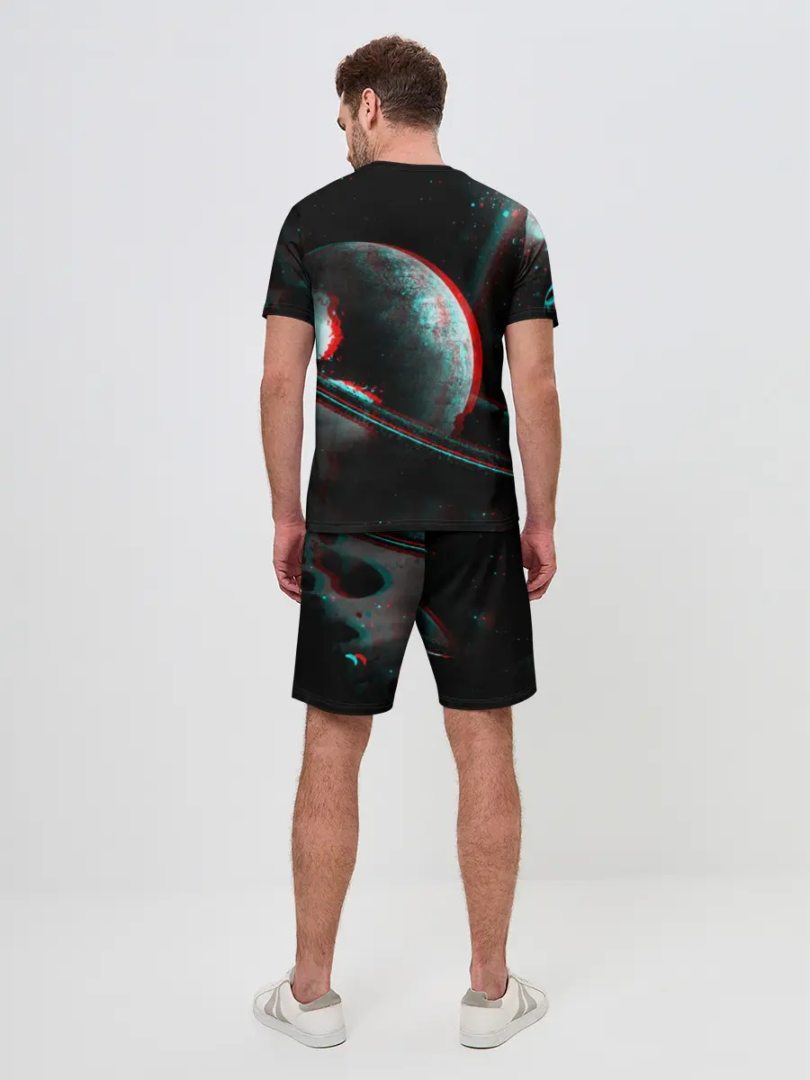Мужской костюм с шортами / Cosmos Glitch