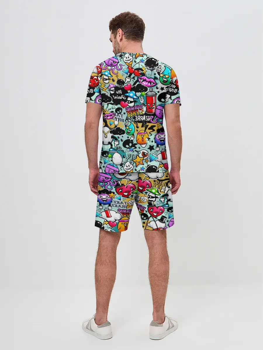 Мужской костюм с шортами / Стикерпак