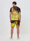 Мужской костюм с шортами / Желтая краска