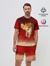 Мужской костюм с шортами / Огненная Лиса