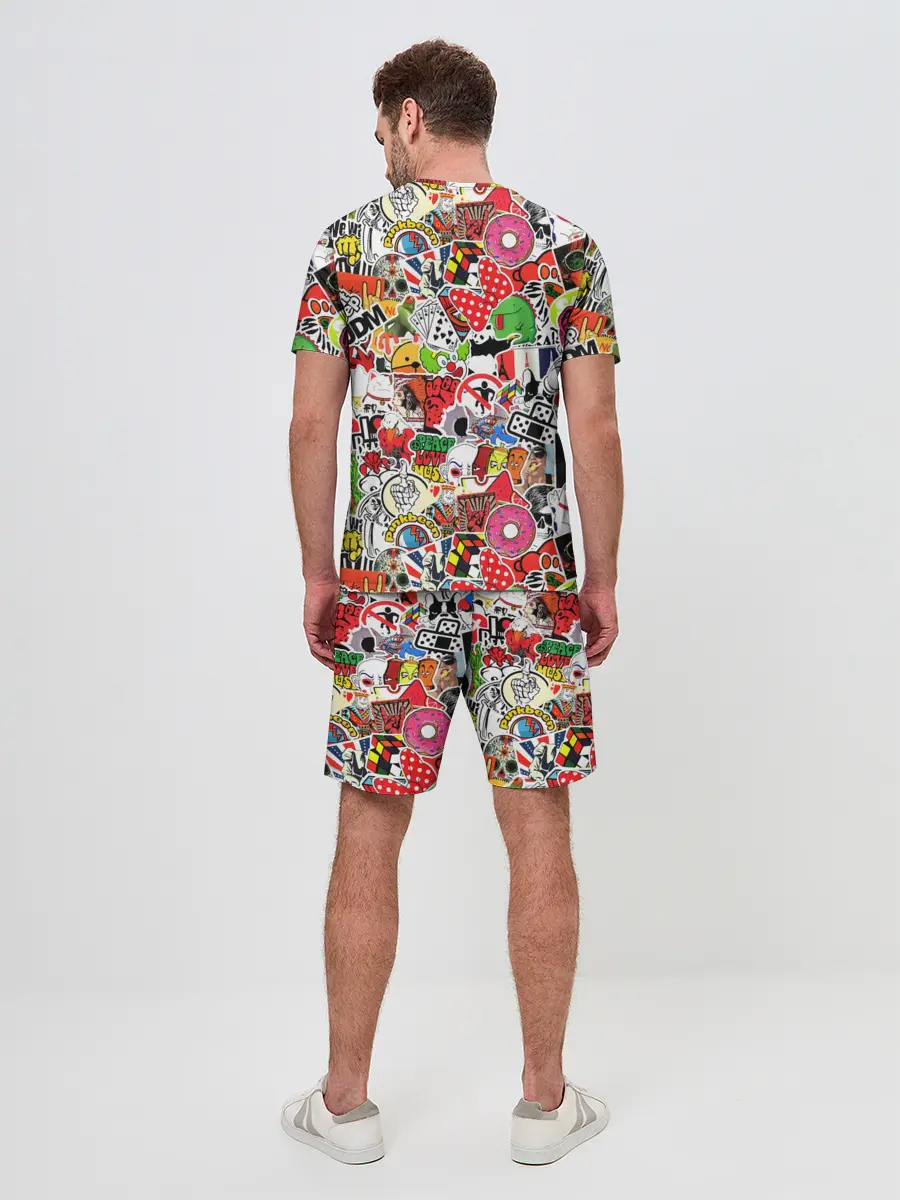 Мужской костюм с шортами / Sticker Bombing