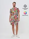 Мужской костюм с шортами / Sticker Bombing