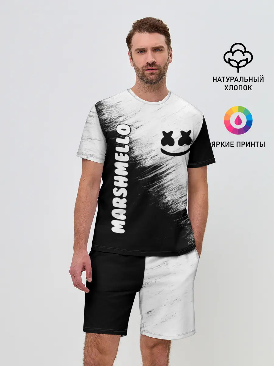 Мужской костюм с шортами / Marshmello 3