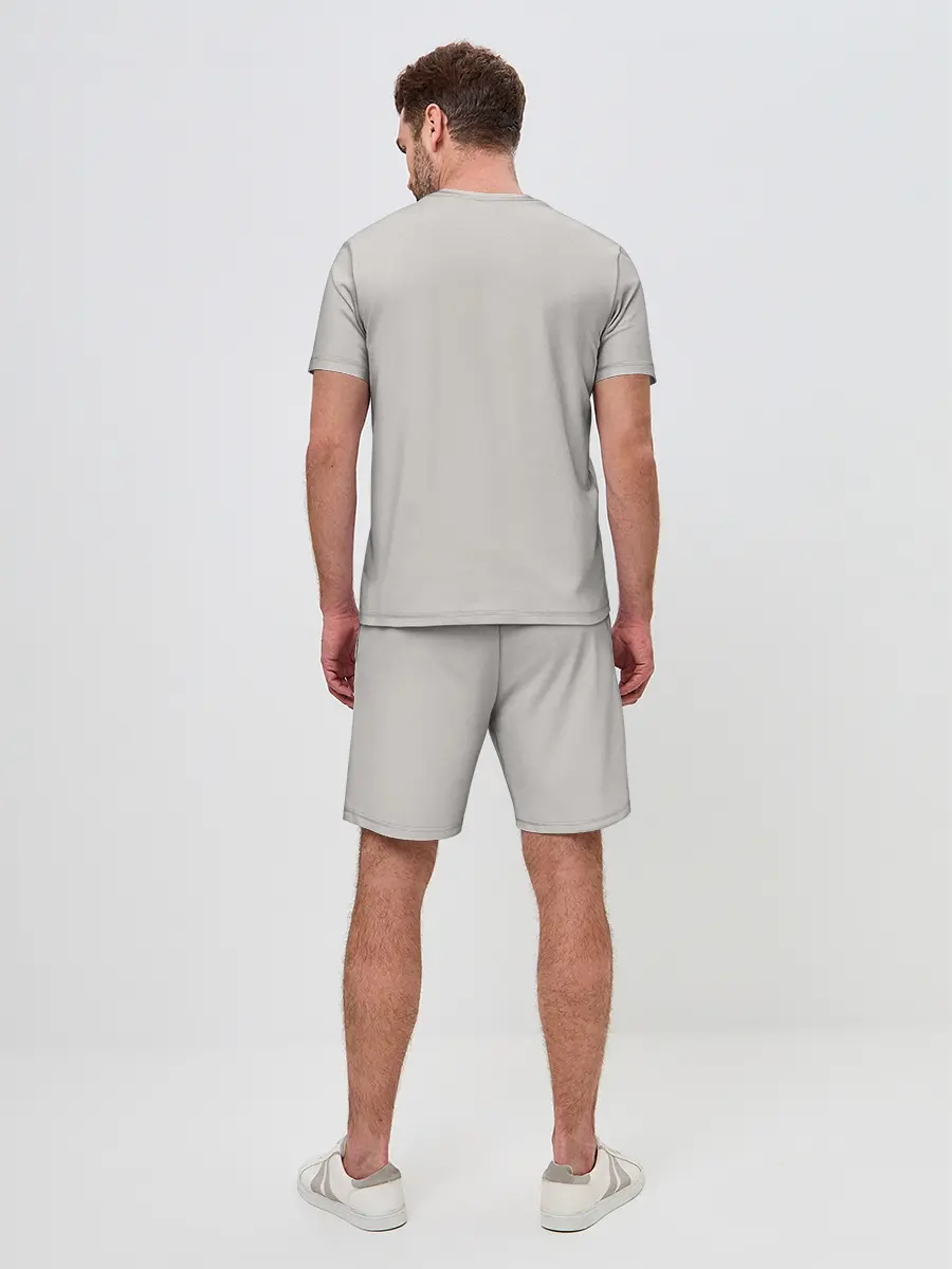 Мужской костюм с шортами / Иероглиф Весна, Счастье, Истин