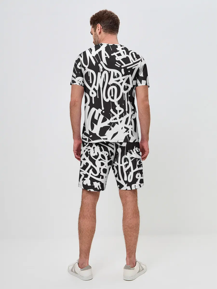 Мужской костюм с шортами / Граффити среди нас
