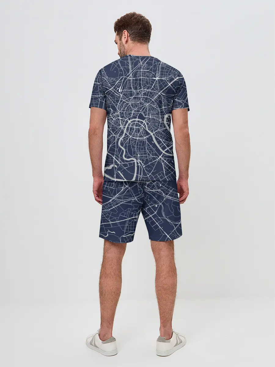 Мужской костюм с шортами / Карта Москвы