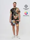 Мужской костюм с шортами / Красочный арт Асты