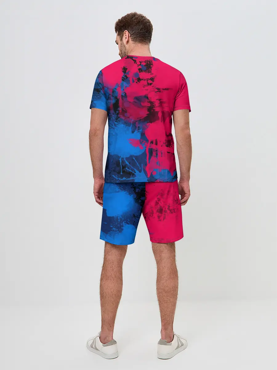 Мужской костюм с шортами / Буря красок