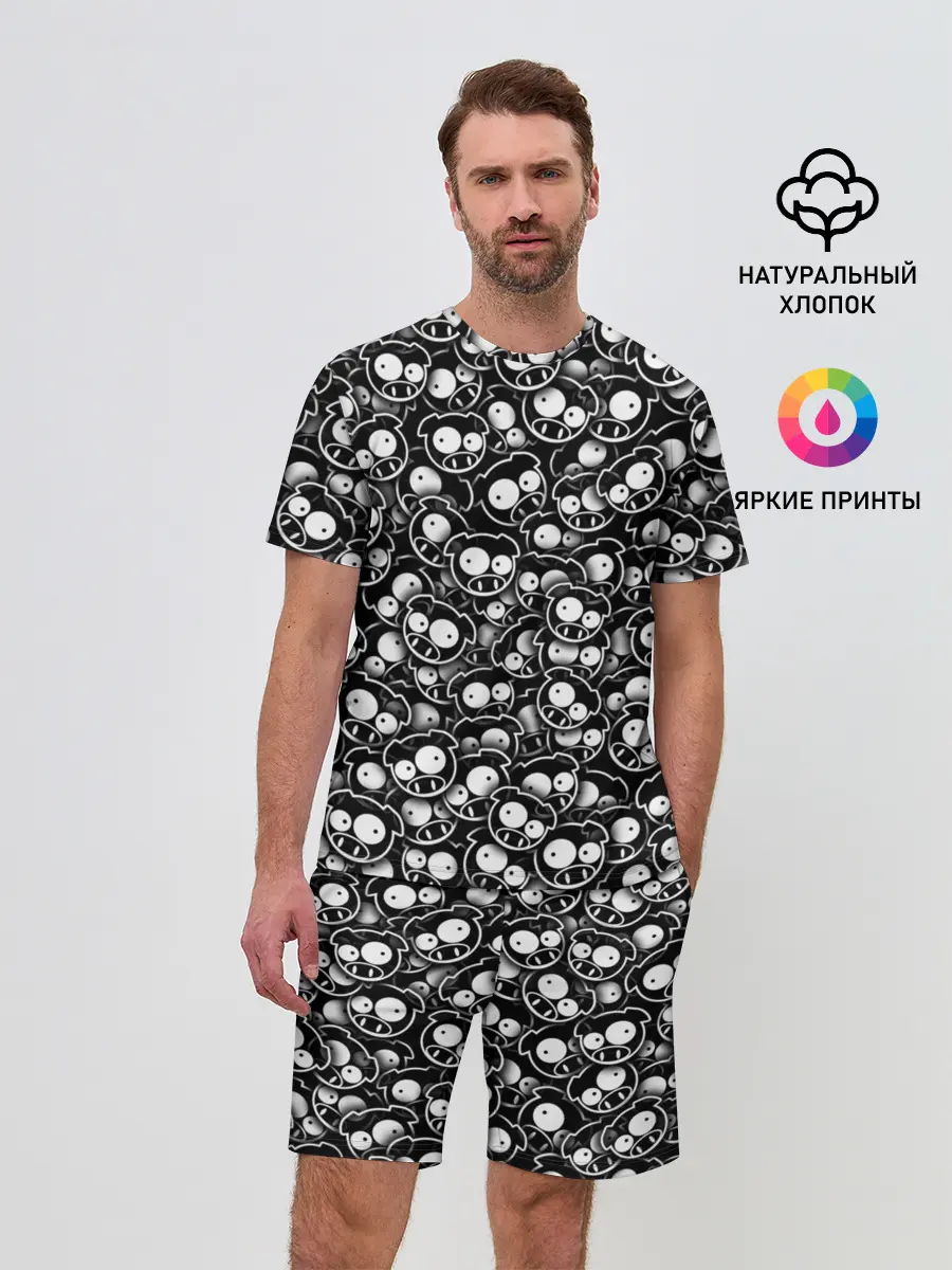 Мужской костюм с шортами / Subaru rally pigs