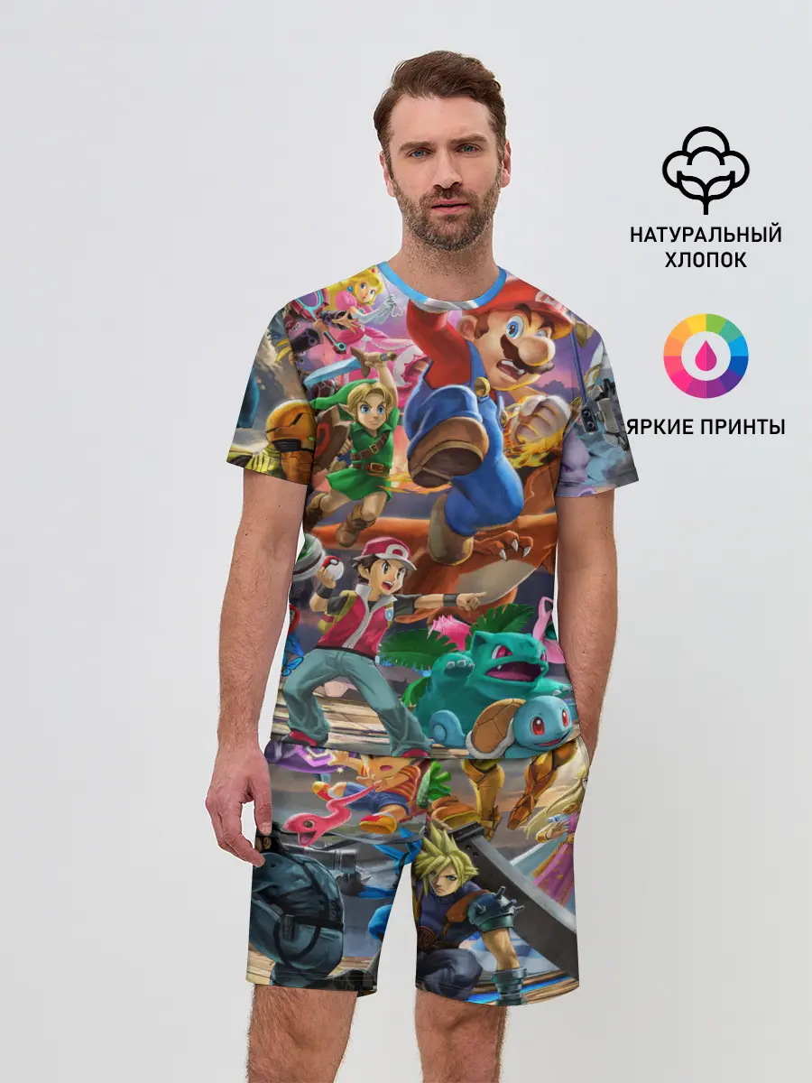 Мужской костюм с шортами / Super Smash Bros ultimate