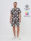 Мужской костюм с шортами / Черепа и Котики