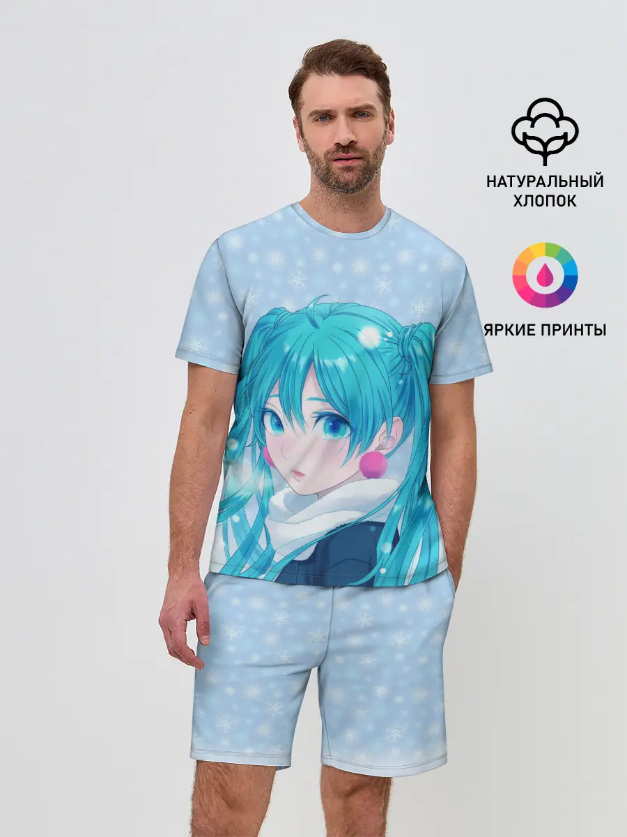 Мужской костюм с шортами / Мику