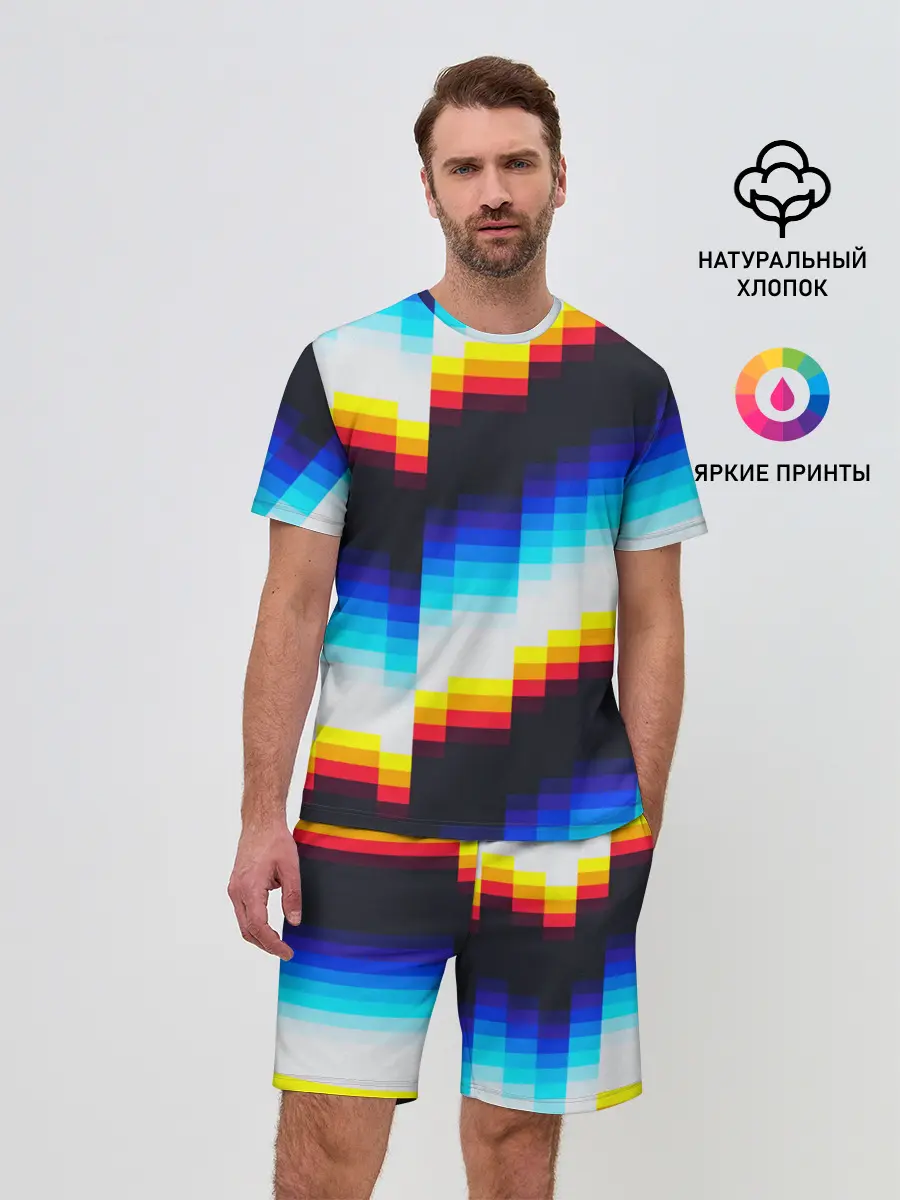 Мужской костюм с шортами / pantone