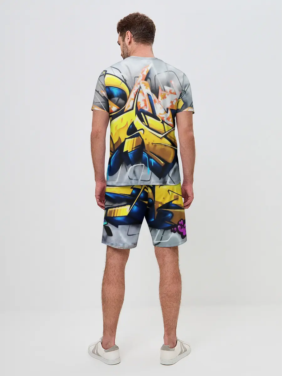 Мужской костюм с шортами / Street art