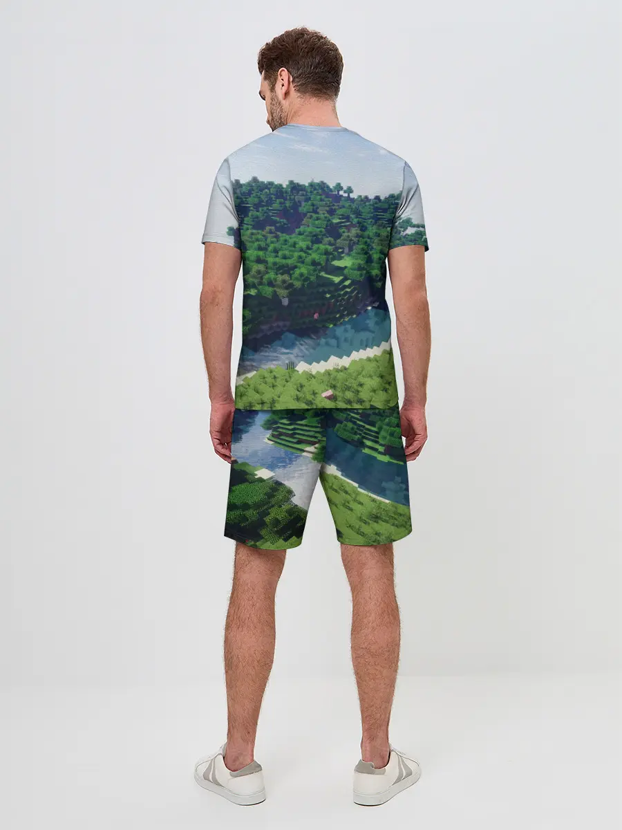 Мужской костюм с шортами / Minecraft