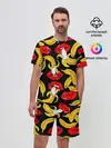 Мужской костюм с шортами / Губы и бананы