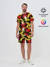 Мужской костюм с шортами / Губы и бананы