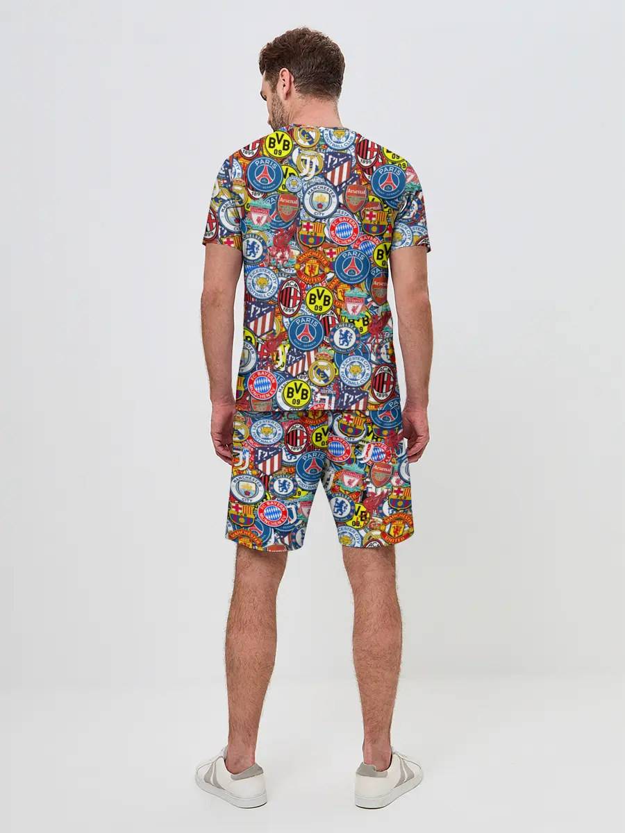 Мужской костюм с шортами / ЛОГОТИПЫ ФУТБОЛЬНЫХ КОМАНД